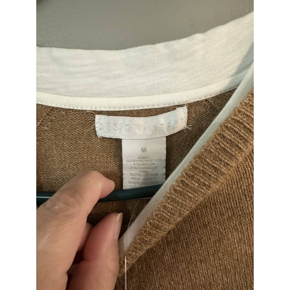 Layered Crewneck Sweater Size medium new with tags